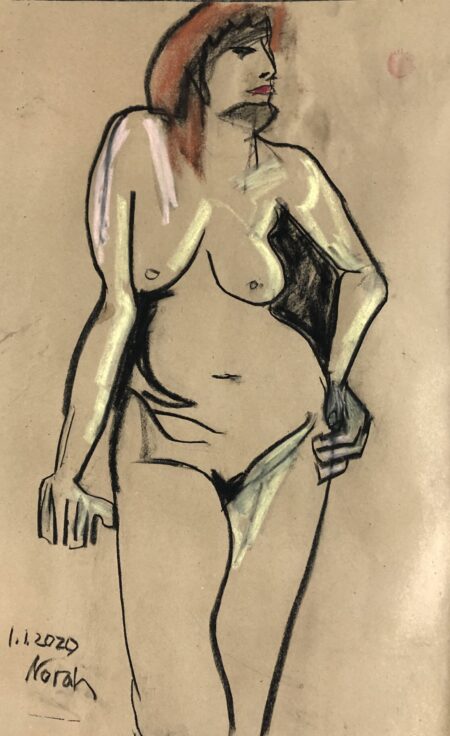 Nude - Angelica with a hat