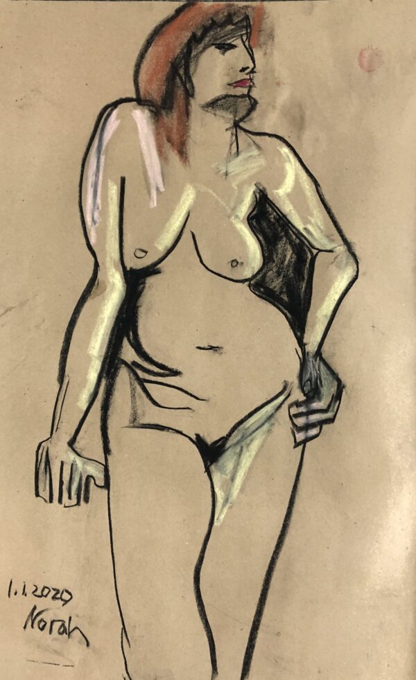 Nude - Angelica with a hat